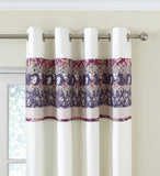 Dunelm Thermal Flora Patchwork lined curtains 66x54